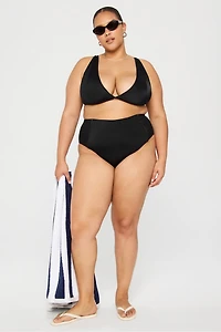 High-Waisted Panel Swim Bottom