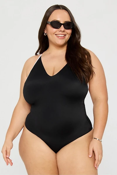 Cross Back One-Piece Swimsuit