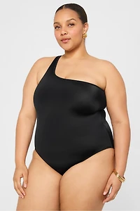 One Shoulder Cutout One-Piece