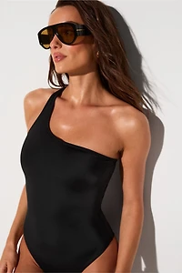 One Shoulder Cutout One-Piece