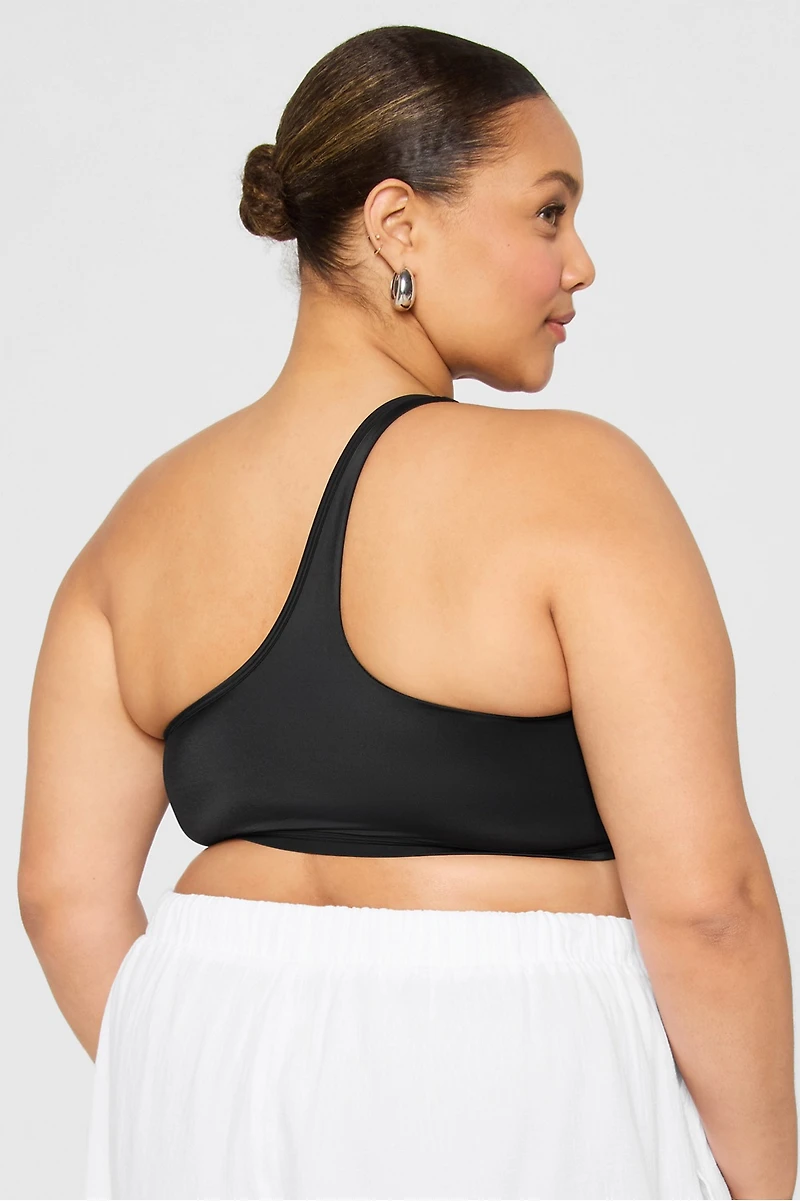 One-Shoulder Swim Top