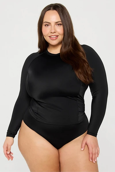 Long Sleeve Rashguard Swim Top