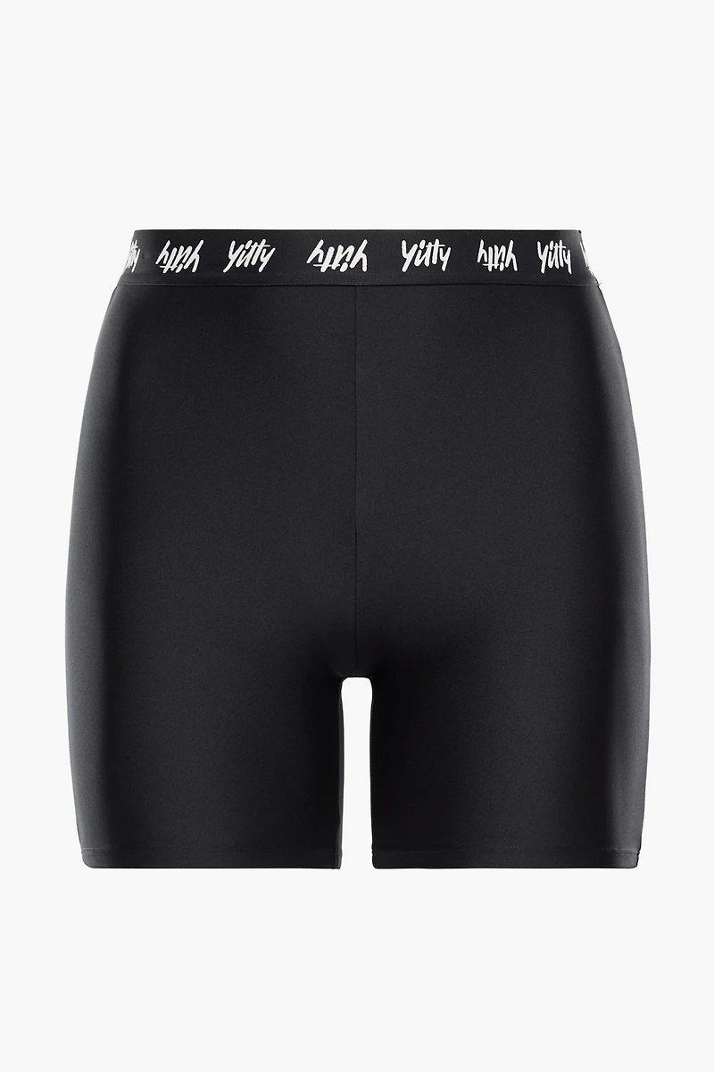 Major Label High Waist Logo Short