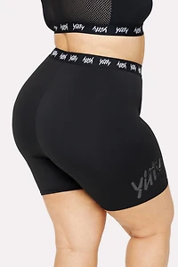 Major Label Shaping High Waist Logo Short