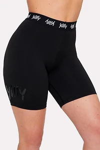 Major Label Shaping High Waist Logo Short