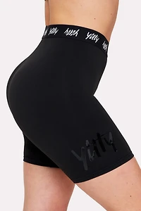 Major Label Shaping High Waist Logo Short