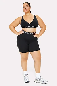 Major Label Shaping High Waist Logo Short