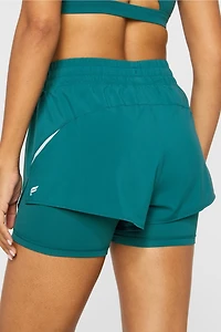 2-In-1 Reflective Run Short 2''