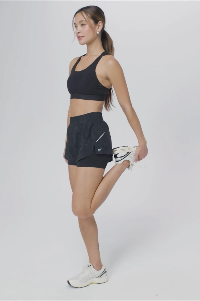 2-In-1 Reflective Run Short 2''