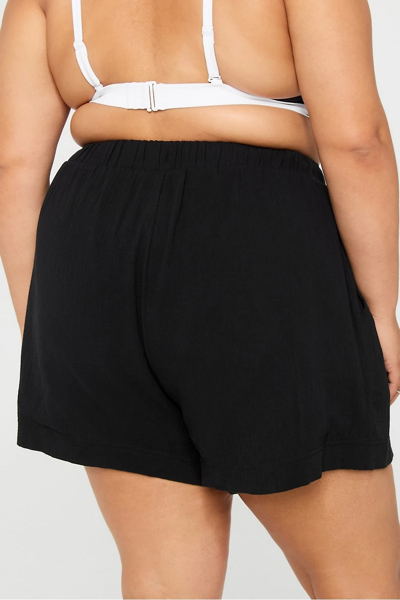 Cotton Voile Drawstring Short