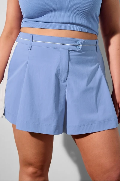 Pleated Flounce Short