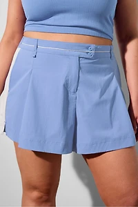 Pleated Flounce Short