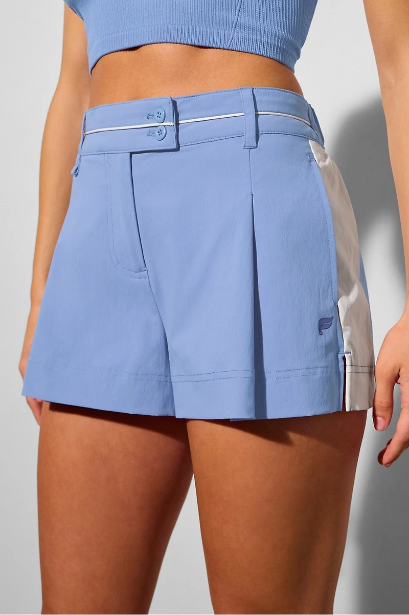 Pleated Flounce Short