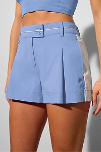 Pleated Flounce Short