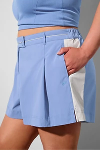 Pleated Flounce Short