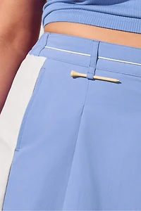 Pleated Flounce Short