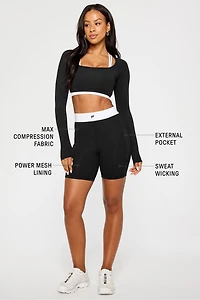 On-The-Go PowerHold® High-Waisted 6" Short