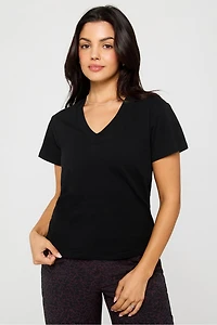 100% Cotton V-Neck Tee