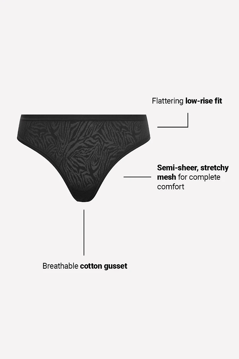 Hot Mesh Thong