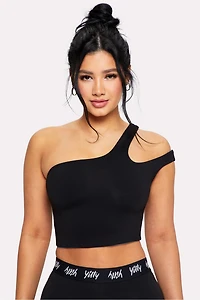 Major Label One Shoulder Midi Top
