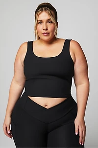 Oasis Rib Twist Built-In Bra Tank