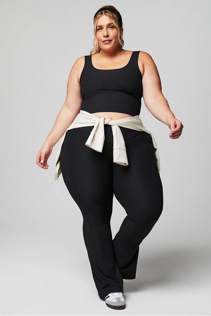 Oasis Rib Twist Built-In Bra Tank