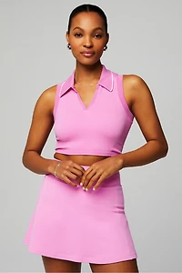 Seamless Polo Cropped Tank