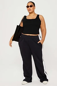 Daily Rib Cropped Square Neck Tank