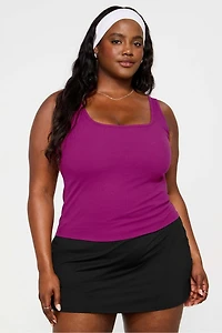Daily Rib Square Neck Tank