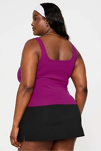 Daily Rib Square Neck Tank