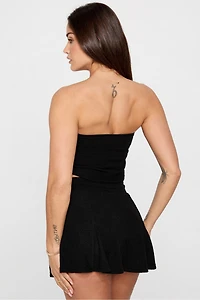 Breezy Knit Ruched Tube Top