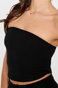 Breezy Knit Ruched Tube Top