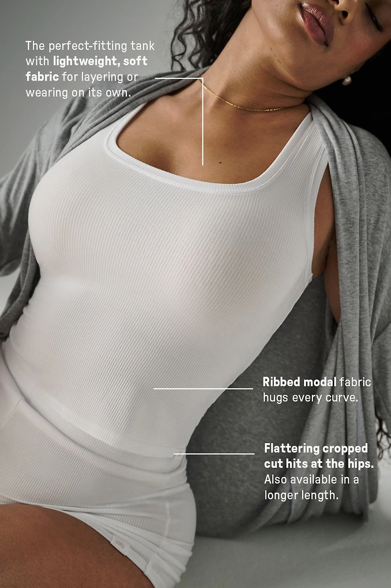 Soft Rib Cropped Tank
