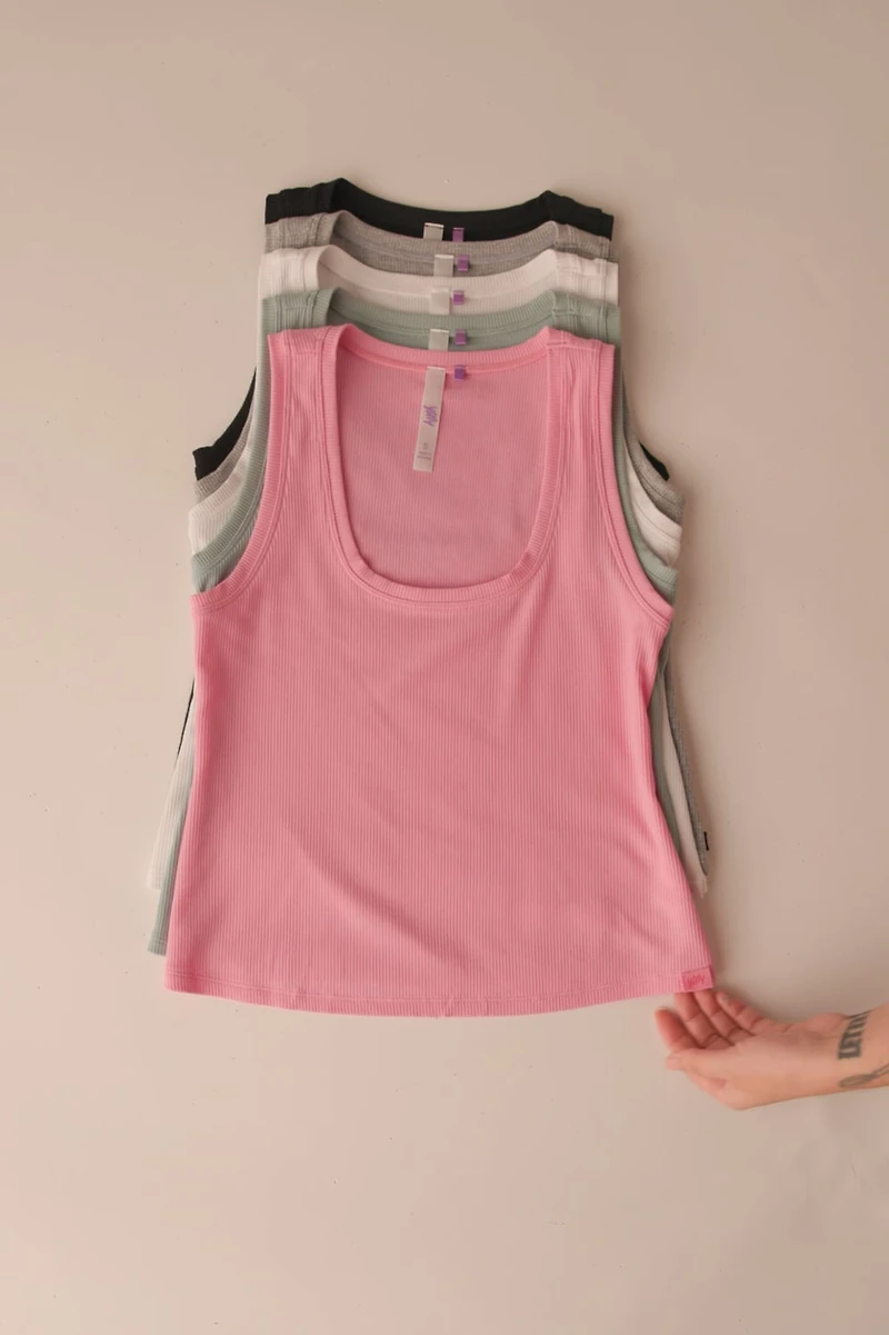 Soft Rib Cropped Tank