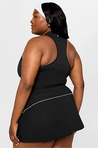 Half-Zip Active Cropped Tank