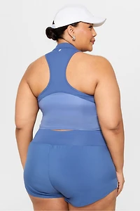 Half-Zip Active Cropped Tank