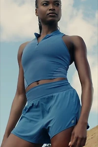 Half-Zip Active Cropped Tank