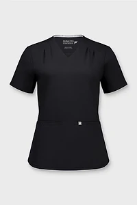 Stat Pleat 3-Pocket Scrub Top