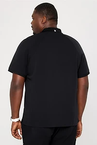 All-Day Scrub Zip Polo