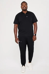 All-Day Scrub Zip Polo