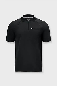 All-Day Scrub Zip Polo
