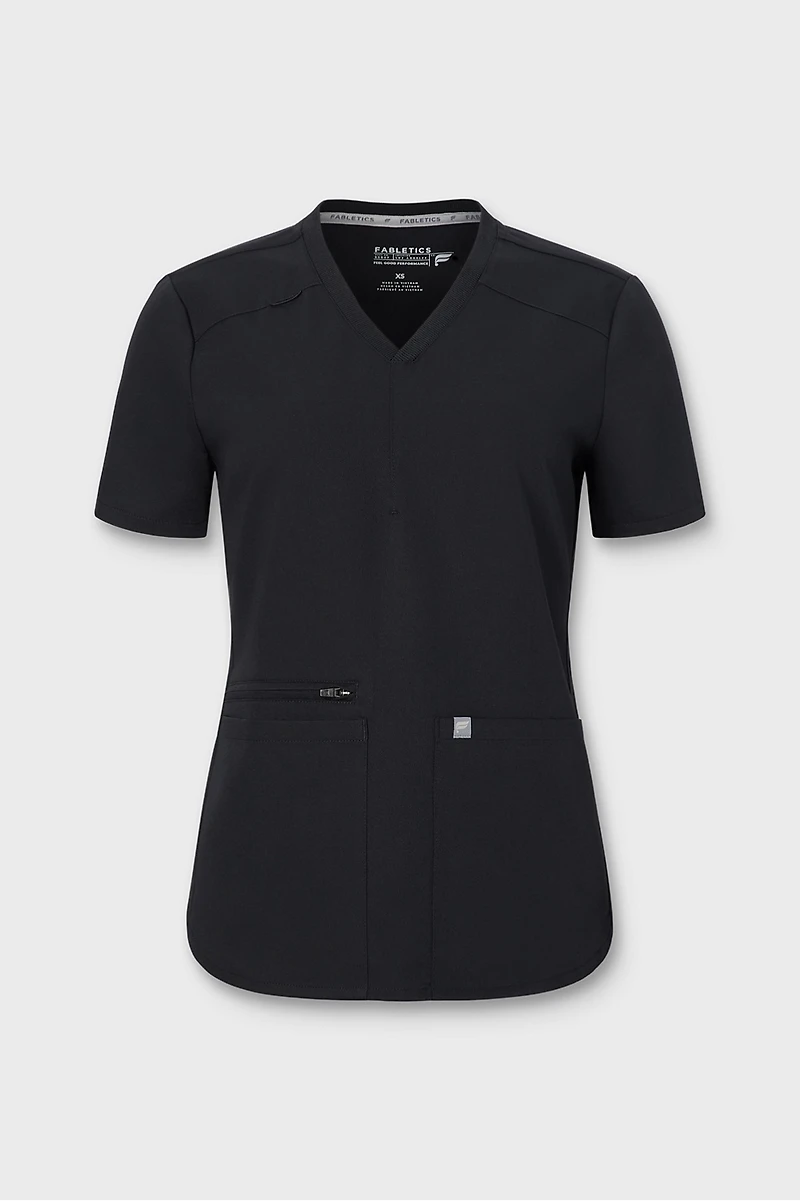 Mode 4-Pocket Scrub Top
