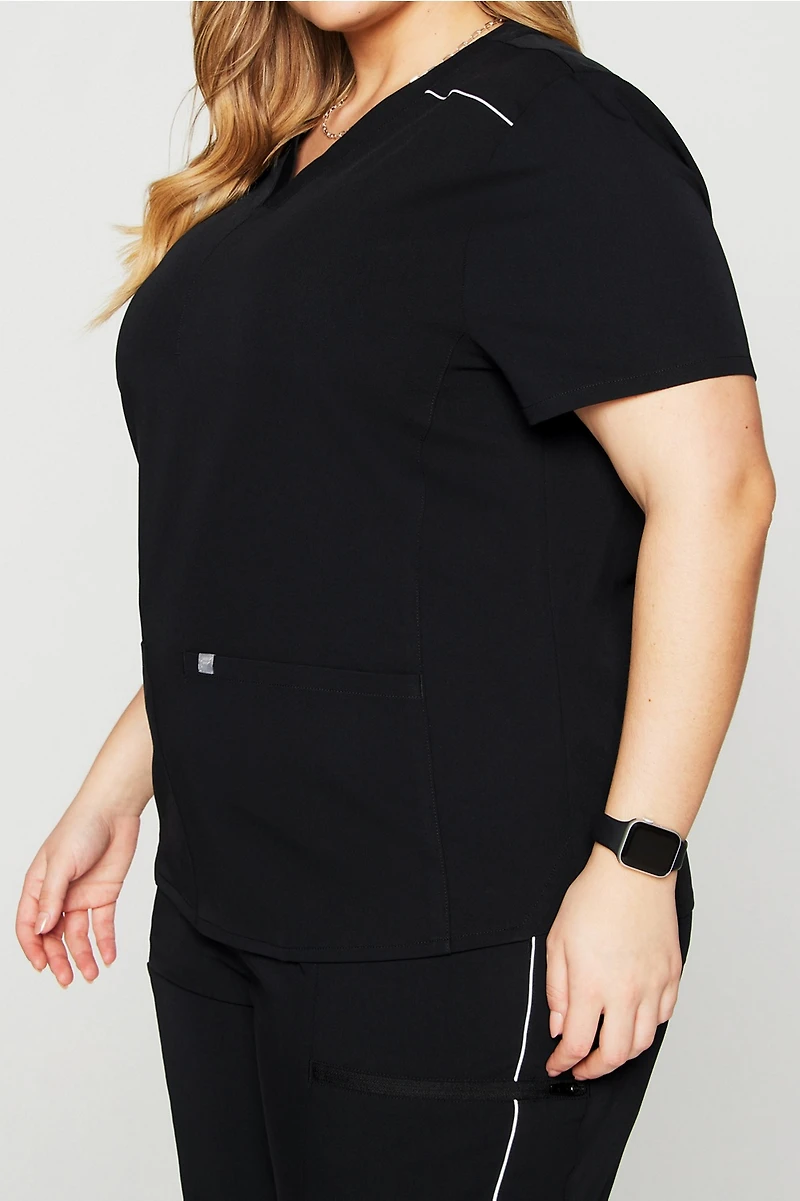 Method 2-Pocket Scrub Top (Reflective)