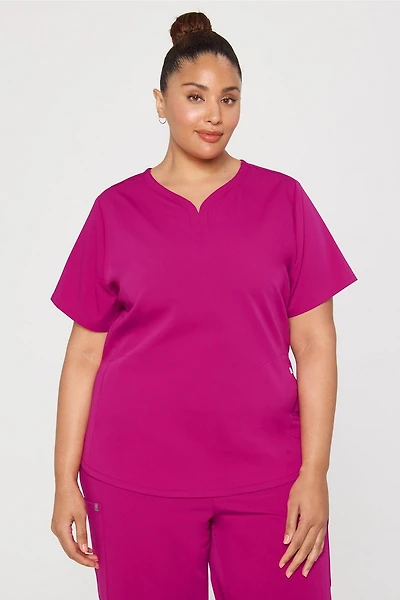 Petal 3-Pocket Scrub Top