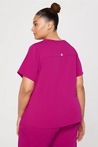 Petal 3-Pocket Scrub Top