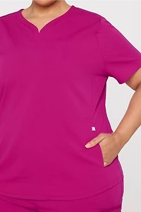 Petal 3-Pocket Scrub Top