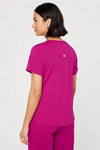 Petal 3-Pocket Scrub Top