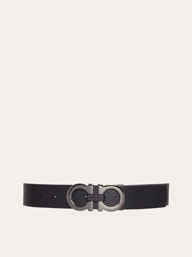 Reversible and adjustable Gancini belt