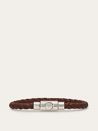 Braided leather bracelet