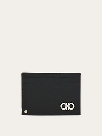 Gancini card holder with pull-out ID window